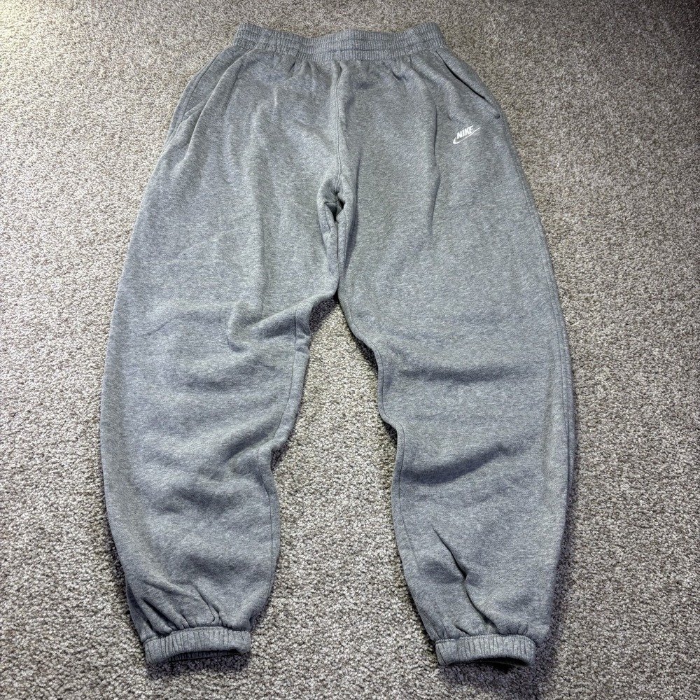 Nike Sweatpants Mens XL Gray Fleece Joggers Elastic Waist Pockets Lounge
